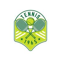 tennis logo tennis club des sports badge modèle conception vecteur