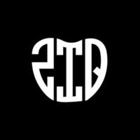 ziq lettre logo Créatif conception. ziq unique conception. vecteur