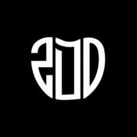 zdo lettre logo Créatif conception. zdo unique conception. vecteur