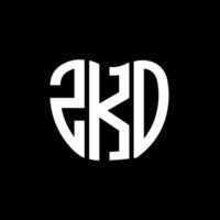 zko lettre logo Créatif conception. zko unique conception. vecteur