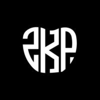 zkp lettre logo Créatif conception. zkp unique conception. vecteur