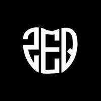 zeq lettre logo Créatif conception. zeq unique conception. vecteur