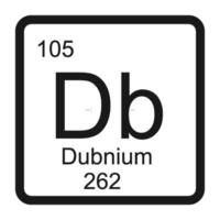 dubnium icône vecteur