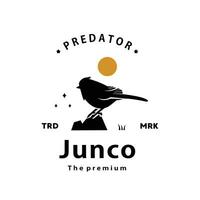 ancien rétro branché Junco logo vecteur silhouette art icône