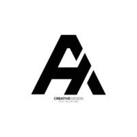 lettre ah ou Ha initiale conception avec moderne unique forme Nouveau monogramme logo vecteur