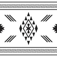 aztèque, navajo géométrique sans couture modèle. originaire de américain sud-ouest imprimer. ethnique conception fond d'écran, tissu, couverture, textile, tapis, couverture. vecteur