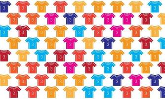 tshirt sport coloré sans soudure de fond vecteur