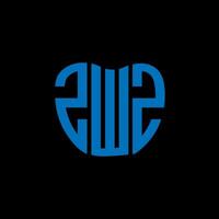 zwz lettre logo Créatif conception. zwz unique conception. vecteur