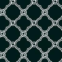 une noir et blanc modèle avec cercles, répété sans couture modèle vecteur