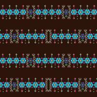 flocons de neige sur une marron arrière-plan, création une magnifique et complexe modèle, répété sans couture modèle, frontière vecteur