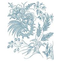 une vibrant bouquet de fleurs sur une nettoyer blanc Toile vecteur