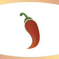 poivre rouge chaud le Chili logo vecteur