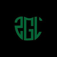 zgl lettre logo Créatif conception. zgl unique conception. vecteur