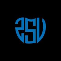 zsu lettre logo Créatif conception. zsu unique conception. vecteur