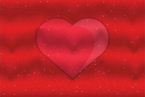 coeurs rouges saint valentin vecteur