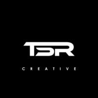 tsr lettre initiale logo conception modèle vecteur illustration