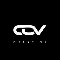 cov lettre initiale logo conception modèle vecteur illustration