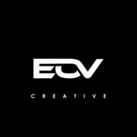 eov lettre initiale logo conception modèle vecteur illustration