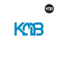 lettre kmb monogramme logo conception vecteur