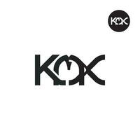 lettre kmx monogramme logo conception vecteur