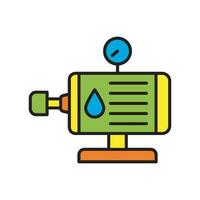 l'eau pompe icône vecteur conception modèles