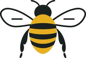 abeille couronné héraldique élégant abeille icône vecteur