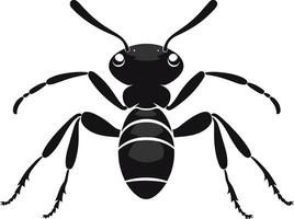 noir vecteur fourmi icône une logo de excellence élégance dans simplicité noir fourmi vecteur emblème