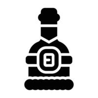 icône de glyphe de vin vecteur