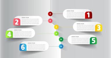 modèle de zone de texte de chronologie moderne, bannière d'infographie vecteur