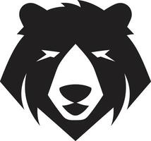 ours couronné badge ours la souveraineté icône vecteur