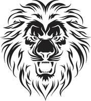 bondir Puissance Lion logo excellence sauvage majesté noir vecteur Lion emblème