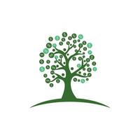 logos de l'écologie des feuilles d'arbre vert vecteur