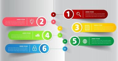 modèle de zone de texte de chronologie moderne, bannière d'infographie vecteur