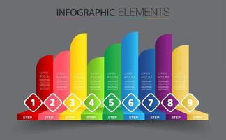 intensification du concept commercial réussi. vecteur d'infographie d'escalier