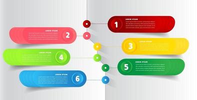 modèle de zone de texte de chronologie moderne, bannière d'infographie vecteur