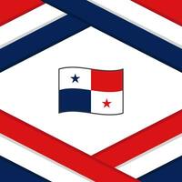 Panama drapeau abstrait Contexte conception modèle. Panama indépendance journée bannière social médias poste. Panama modèle vecteur
