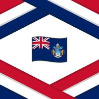 Tristan da cunha drapeau abstrait Contexte conception modèle. Tristan da cunha indépendance journée bannière social médias poste. Tristan da cunha modèle vecteur