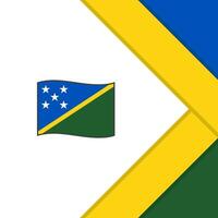 Salomon îles drapeau abstrait Contexte conception modèle. Salomon îles indépendance journée bannière social médias poste. Salomon îles dessin animé vecteur