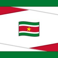 suriname drapeau abstrait Contexte conception modèle. suriname indépendance journée bannière social médias poste. suriname vecteur