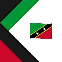 Saint kitts et nevis drapeau abstrait Contexte conception modèle. Saint kitts et nevis indépendance journée bannière social médias poste. illustration vecteur