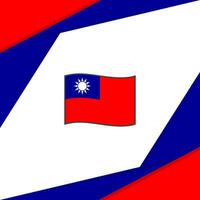 Taïwan drapeau abstrait Contexte conception modèle. Taïwan indépendance journée bannière social médias poste. Taïwan vecteur