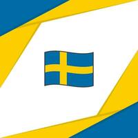 Suède drapeau abstrait Contexte conception modèle. Suède indépendance journée bannière social médias poste. Suède vecteur