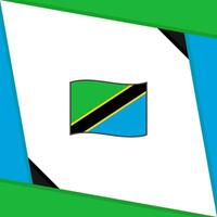 Tanzanie drapeau abstrait Contexte conception modèle. Tanzanie indépendance journée bannière social médias poste. Tanzanie indépendance journée vecteur