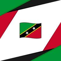 Saint kitts et nevis drapeau abstrait Contexte conception modèle. Saint kitts et nevis indépendance journée bannière social médias Publier vecteur