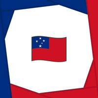 samoa drapeau abstrait Contexte conception modèle. samoa indépendance journée bannière social médias poste. samoa bannière vecteur