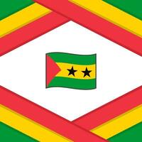 sao tome et principe drapeau abstrait Contexte conception modèle. sao tome et principe indépendance journée bannière social médias poste. modèle vecteur