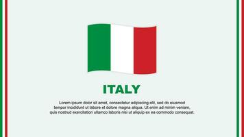 Italie drapeau abstrait Contexte conception modèle. Italie indépendance journée bannière social médias vecteur illustration. Italie dessin animé