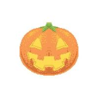 jack o latern logo icône dans pixel art vecteur