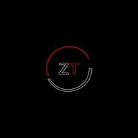 zt Créatif moderne des lettres logo conception modèle vecteur