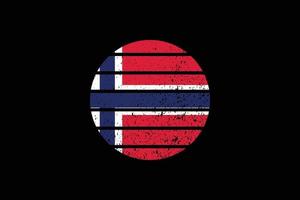 drapeau de style grunge de la norvège. illustration vectorielle. vecteur